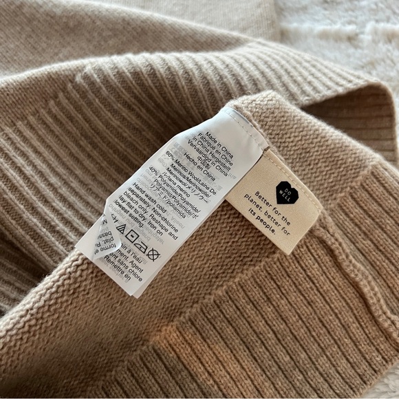 Madewell Tan Turtleneck Sweater Dress - Picture 3 of 5